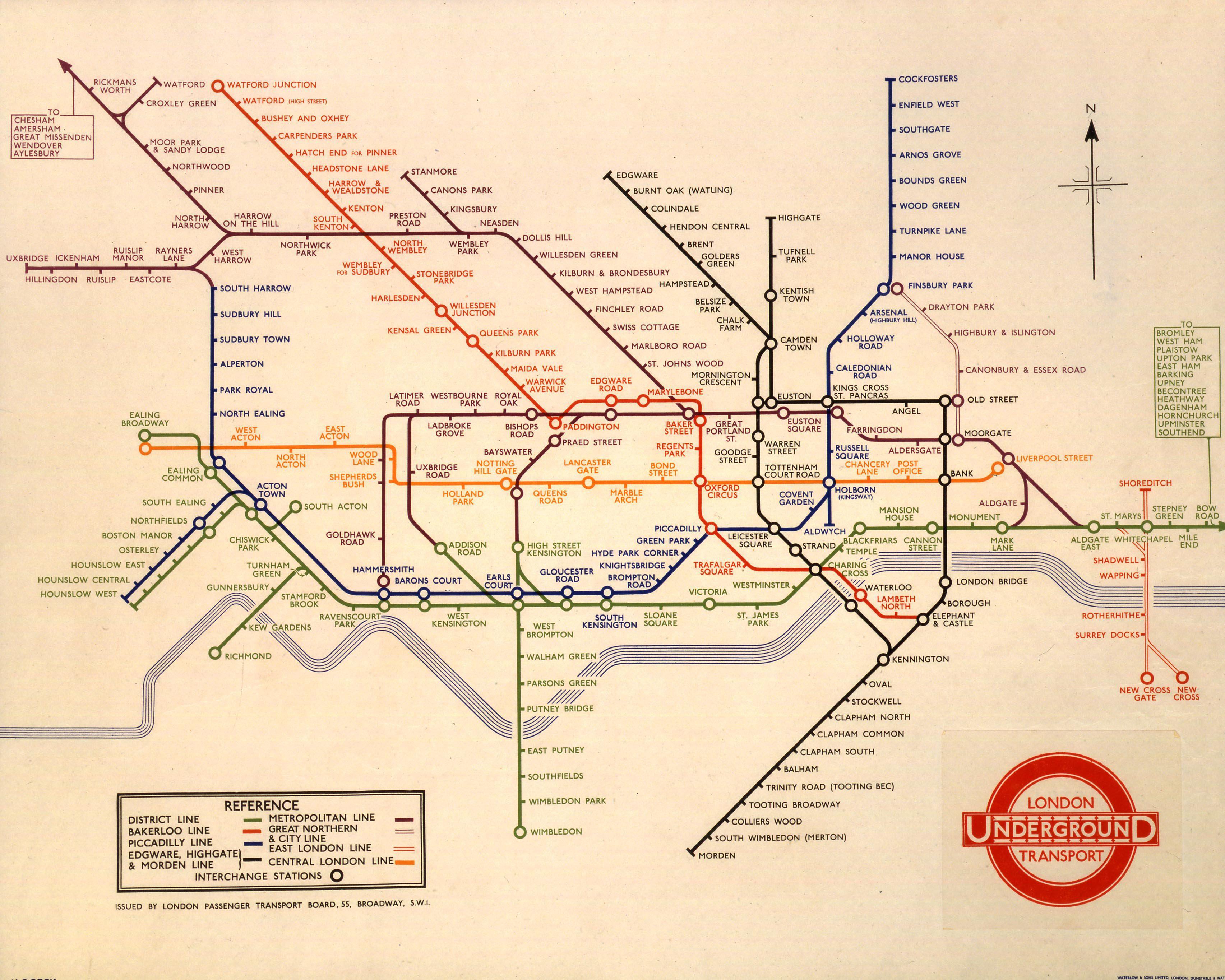 Поскольку новая карта празднует открытие линии Элизабет в следующем году, давайте отправимся в путешествие во времени, чтобы изучить дизайн лондонского метро